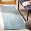SAFAVIEH Evoke Collection 5’1″ x 7’6″ Fuchsia/Cream EVK228R Abstract Burst Non-Shedding Living Room Bedroom Area Rug(Aqua/Ivory)