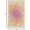 SAFAVIEH Evoke Collection 5’1″ x 7’6″ Fuchsia/Cream EVK228R Abstract Burst Non-Shedding Living Room Bedroom Area Rug(Fuchsia/Cream)