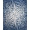 SAFAVIEH Evoke Collection 5’1″ x 7’6″ Fuchsia/Cream EVK228R Abstract Burst Non-Shedding Living Room Bedroom Area Rug(Navy/Ivory)