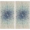 SAFAVIEH Evoke Collection 5’1″ x 7’6″ Fuchsia/Cream EVK228R Abstract Burst Non-Shedding Living Room Bedroom Area Rug(Royal/Ivory)
