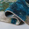 SAFAVIEH Glacier Collection Accent Rug – 4′ x 6′, Blue & Multi, Modern Abstract Design, Non-Shedding & Easy Care, Ideal for High Traffic Areas in Entryway, Living Room, Bedroom (GLA123B)(Navy/Green)