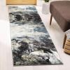 SAFAVIEH Glacier Collection Accent Rug – 4′ x 6′, Blue & Multi, Modern Abstract Design, Non-Shedding & Easy Care, Ideal for High Traffic Areas in Entryway, Living Room, Bedroom (GLA123B)(Blue/Multi)