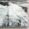 SAFAVIEH Glacier Collection Accent Rug – 4′ x 6′, Blue & Multi, Modern Abstract Design, Non-Shedding & Easy Care, Ideal for High Traffic Areas in Entryway, Living Room, Bedroom (GLA123B)(Blue/Multi)