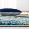 SAFAVIEH Glacier Collection Accent Rug – 4′ x 6′, Blue & Multi, Modern Abstract Design, Non-Shedding & Easy Care, Ideal for High Traffic Areas in Entryway, Living Room, Bedroom (GLA123B)(Navy/Green)