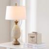 SAFAVIEH Lighting Collection – Briar Set of 2 Coastal Pineapple Table Lamps, Antique Cream & Brown Resin Design, LED Bulbs Included (TBL4120A-SET2)