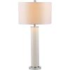 SAFAVIEH Lighting Collection – Set of 2 Ollie Modern Contemporary Cream Faux Woven Leather 32-Inch Table Lamps, LED Bulbs Included, Bedroom Living Room Home Office (LIT4404L-SET2)(Cream Woven – Set of 2)