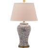 SAFAVIEH Lighting Collection – Spring Blossom Set of 2 Blue & White Floral Chinoiserie Table Lamps, 29-Inch Ceramic Lamps for Bedroom, Living Room, Home Office (LIT4170B-SET2)(Multi – Set of 2)