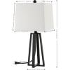 SAFAVIEH Lighting Collection Acosta Black 21-inch Table Lamp (LED Bulb Included)
