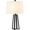 SAFAVIEH Lighting Collection Acosta Black 21-inch Table Lamp (LED Bulb Included)