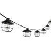 SAFAVIEH Lighting Collection Agitha Black 10-Foot LED Outdoor String Lights
