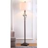 SAFAVIEH Lighting Collection Birdsong Traditional Rustic Farmhouse Oil-Rubbed Bronze 61-inch Living Room Bedroom Home Office Standing Floor Lamp (LED Bulb Included)