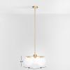 SAFAVIEH Lighting Collection Cantrys Mid-Century Modern Retro Gold/White Orb Chandelier
