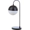 SAFAVIEH Lighting Collection Cappi Modern Black Orb 21-inch Bedroom Living Room Home Office Desk Dorm Study Nightstand Task Table Lamp (LED Bulb Included)(Black)