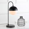 SAFAVIEH Lighting Collection Cappi Modern Black Orb 21-inch Bedroom Living Room Home Office Desk Dorm Study Nightstand Task Table Lamp (LED Bulb Included)(Black – with USB)