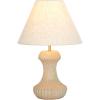 SAFAVIEH Lighting Collection Cosmea Grey 18-inch Table Lamp (LED Bulb Included)