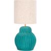 SAFAVIEH Lighting Collection Destryn Green 18-inch Table Lamp (LED Bulb Included)