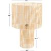 SAFAVIEH Lighting Collection Elara Rattan Natural 25-inch Table Lamp (LED Bulb Included)(Natural)