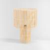 SAFAVIEH Lighting Collection Elara Rattan Natural 25-inch Table Lamp (LED Bulb Included)(Natural)