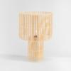 SAFAVIEH Lighting Collection Elara Rattan Natural 25-inch Table Lamp (LED Bulb Included)(Natural)