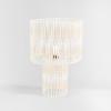 SAFAVIEH Lighting Collection Elara Rattan Natural 25-inch Table Lamp (LED Bulb Included)(White Washed)