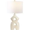SAFAVIEH Lighting Collection Era Cream Resin 25-inch Table Lamp for Bedroom, Living Room, Home Office, Desk, Nightstand (LED Bulb Included)(Creme)