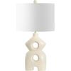 SAFAVIEH Lighting Collection Era Cream Resin 25-inch Table Lamp for Bedroom, Living Room, Home Office, Desk, Nightstand (LED Bulb Included)(Creme)