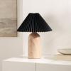 SAFAVIEH Lighting Collection Fabi Wood Resin/Black 19-inch Table Lamp (LED Bulb Included)
