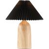 SAFAVIEH Lighting Collection Fabi Wood Resin/Black 19-inch Table Lamp (LED Bulb Included)