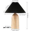 SAFAVIEH Lighting Collection Fabi Wood Resin/Black 19-inch Table Lamp (LED Bulb Included)