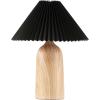 SAFAVIEH Lighting Collection Fabi Wood Resin/Black 19-inch Table Lamp (LED Bulb Included)