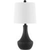 SAFAVIEH Lighting Collection Herleva Black 20-inch Table Lamp (LED Bulb Included)