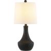 SAFAVIEH Lighting Collection Herleva Black 20-inch Table Lamp (LED Bulb Included)