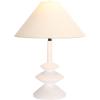 SAFAVIEH Lighting Collection Modern Jessy White 25-inch Table Lamp for Bedroom, Living Room, Home Office, Desk, Nightstand (LED Bulb Included)