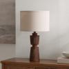 SAFAVIEH Lighting Collection NICI Brown Resin 23-inch Table Lamp for Bedroom, Living Room, Home Office, Desk, Nightstand (LED Bulb Included)(Brown)