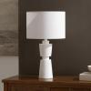 SAFAVIEH Lighting Collection NICI Brown Resin 23-inch Table Lamp for Bedroom, Living Room, Home Office, Desk, Nightstand (LED Bulb Included)(White)