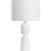 SAFAVIEH Lighting Collection NICI Brown Resin 23-inch Table Lamp for Bedroom, Living Room, Home Office, Desk, Nightstand (LED Bulb Included)(White)