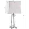 SAFAVIEH Lighting Collection Olympia Crystal 24-inch Bedroom Living Room Home Office Desk Nightstand Table Lamp Set of 2 (LED Bulbs Included)