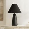 SAFAVIEH Lighting Collection Piper Black Resin 27-inch Table Lamp for Bedroom, Living Room, Home Office, Desk, Nightstand (LED Bulb Included)(Black)
