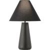 SAFAVIEH Lighting Collection Piper Black Resin 27-inch Table Lamp for Bedroom, Living Room, Home Office, Desk, Nightstand (LED Bulb Included)(Black)