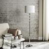 SAFAVIEH Lighting Collection Riga Clear Crystal/ Chrome 60-inch Living Room Bedroom Home Office Standing Floor Lamp (LED Bulb Included)