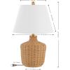 SAFAVIEH Lighting Collection Saolia Natural 22-inch Table Lamp (LED Bulb Included)