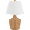 SAFAVIEH Lighting Collection Saolia Natural 22-inch Table Lamp (LED Bulb Included)