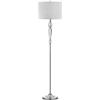 SAFAVIEH Lighting Collection Savannah Clear Crystal/ Chrome 60-inch Living Room Bedroom Home Office Standing Floor Lamp (LED Bulb Included)