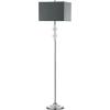 SAFAVIEH Lighting Collection Times Square Modern Clear Crystal/ Chrome 60-inch Living Room Bedroom Home Office Standing Floor Lamp (LED Bulb Included)