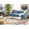 SAFAVIEH Monaco Collection Area Rug – 5’1″ x 7’7″, Multi, Ogee Trellis Watercolor Distressed Design, Non-Shedding & Easy Care, Ideal for High Traffic Areas in Living Room, Bedroom (MNC242F)(Multi Color)