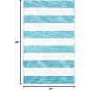 SAFAVIEH Washable Rug Easy Care Collection – 5′ x 8′, Blue & Ivory, Easy to Clean, Ideal for Living Room, Bedroom, Dining Space (ECR115M)(Blue/Ivory)