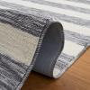 SAFAVIEH Washable Rug Easy Care Collection – 5′ x 8′, Blue & Ivory, Easy to Clean, Ideal for Living Room, Bedroom, Dining Space (ECR115M)(Dark Grey/Ivory)