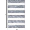 SAFAVIEH Washable Rug Easy Care Collection – 5′ x 8′, Blue & Ivory, Easy to Clean, Ideal for Living Room, Bedroom, Dining Space (ECR115M)(Dark Grey/Ivory)