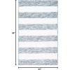 SAFAVIEH Washable Rug Easy Care Collection – 5′ x 8′, Blue & Ivory, Easy to Clean, Ideal for Living Room, Bedroom, Dining Space (ECR115M)(Grey/Ivory)