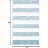 SAFAVIEH Washable Rug Easy Care Collection – 5′ x 8′, Blue & Ivory, Easy to Clean, Ideal for Living Room, Bedroom, Dining Space (ECR115M)(Light Blue / Ivory)